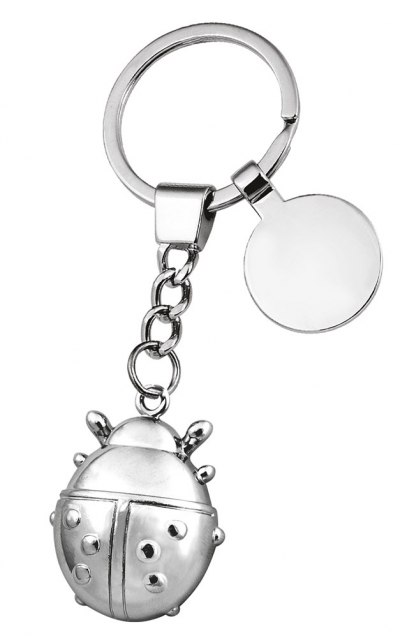 KEY CHAIN LADYBIRD CHROMED - NO BOX