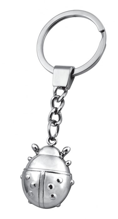 KEY CHAIN LADYBIRD CHROMED - NO BOX