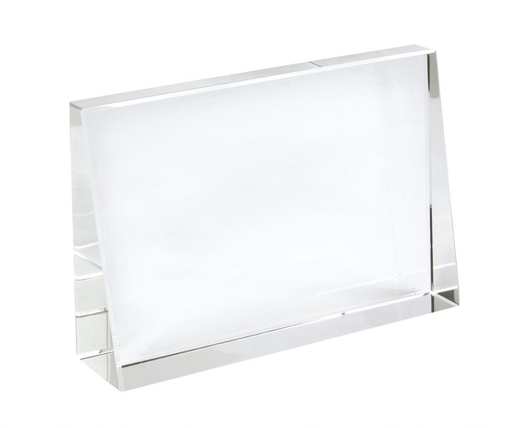 GLASS TROPHY TRANSPARENT 130X30X90