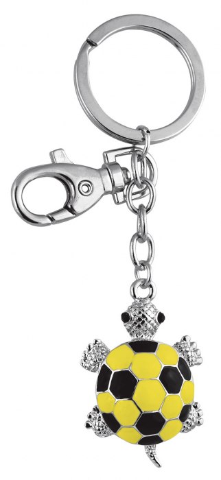 KEY CHAIN TARTLE YELLOW/BLACK - NO BOX