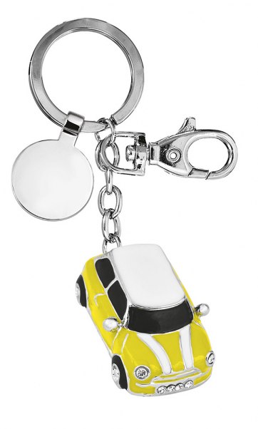 KEY CHAIN CAR - YELLOW/BLACK - NO BOX