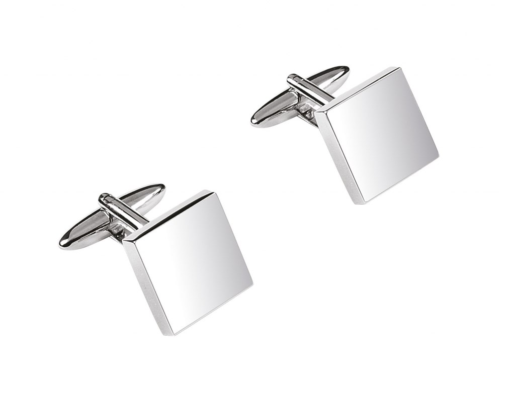 SQUARE CUFFLINKS 15x15x3.5 mm -NO BOX