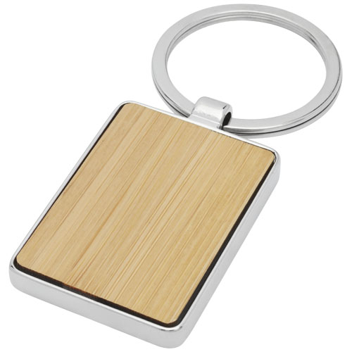 Neta bamboo rectangular keychain