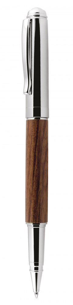 ROLLERBALL PEN  WOOD AND CHROMED