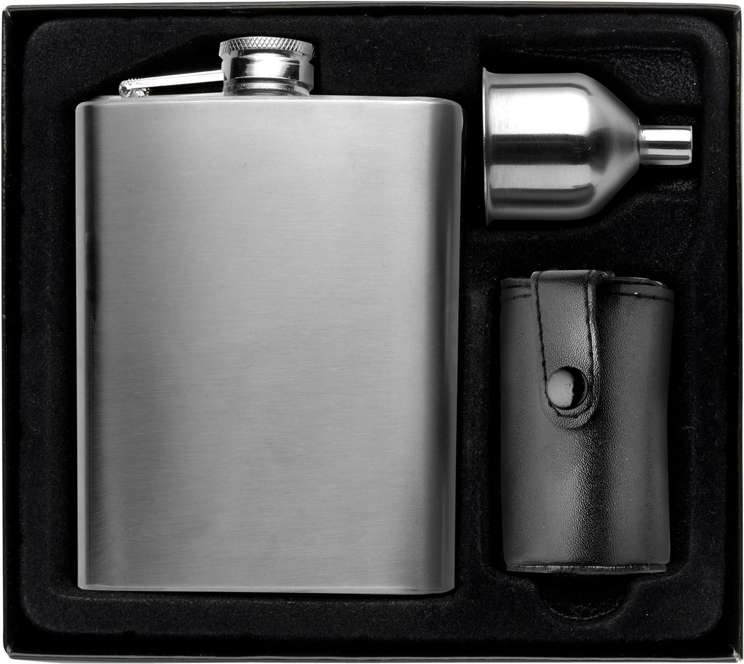 Stainless steel hip flask Brittany