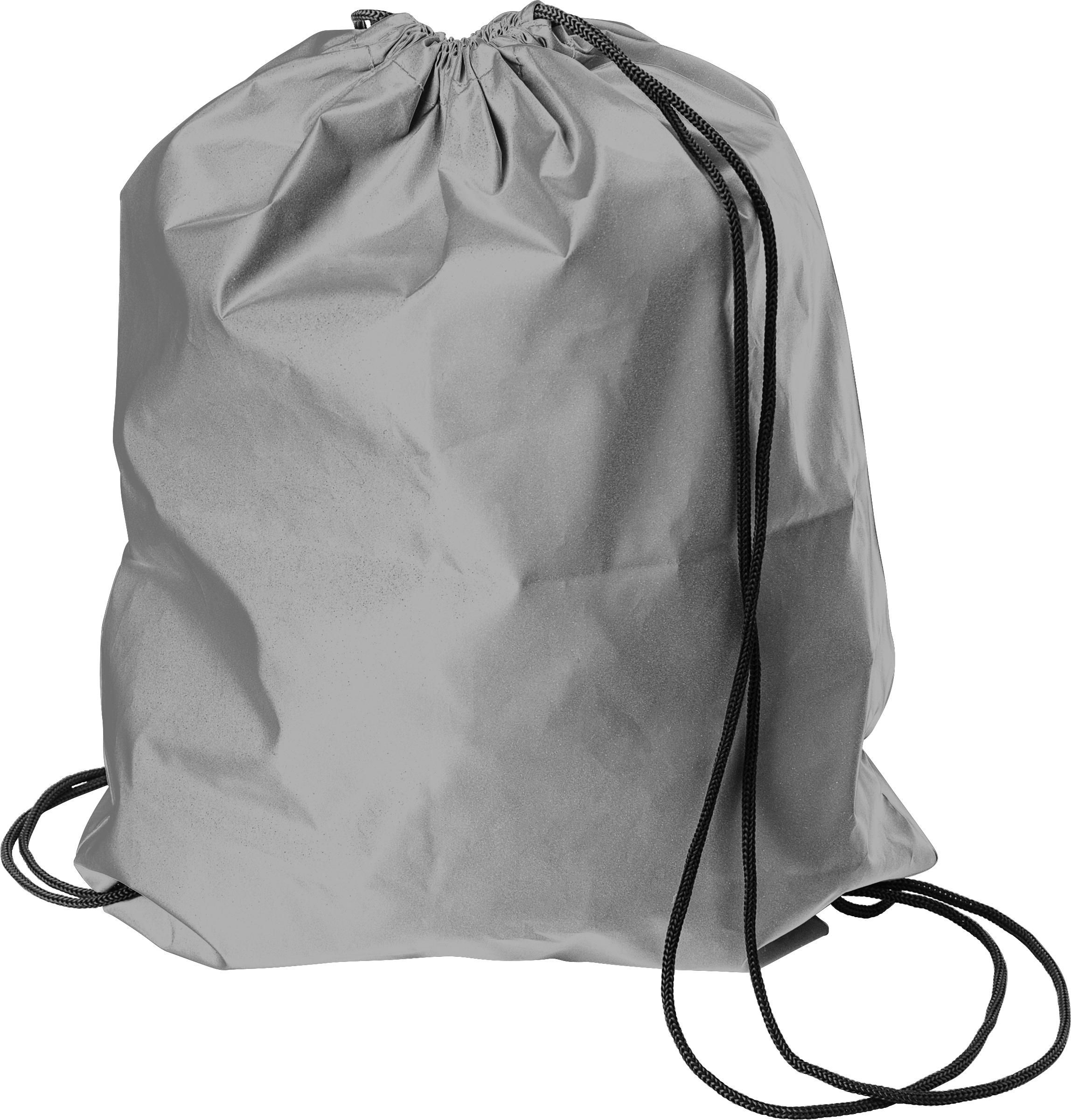 Synthetic fibre (190D) reflective drawstring backpack Melila