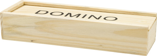 Wooden box with domino game Enid