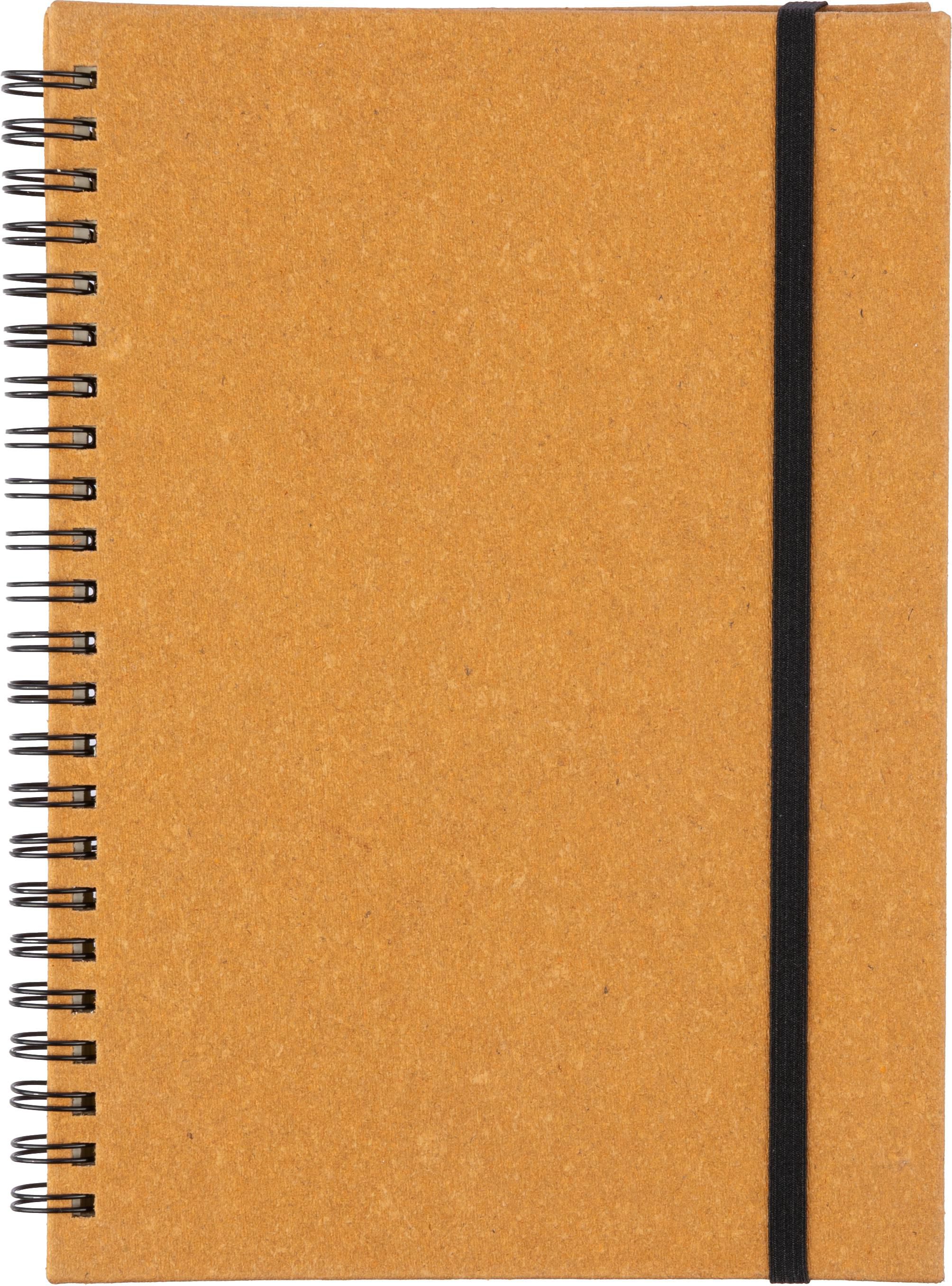 Recycled leather notebook A5 Egon