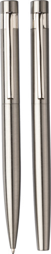 Recycled stainless steel writing set Fritz