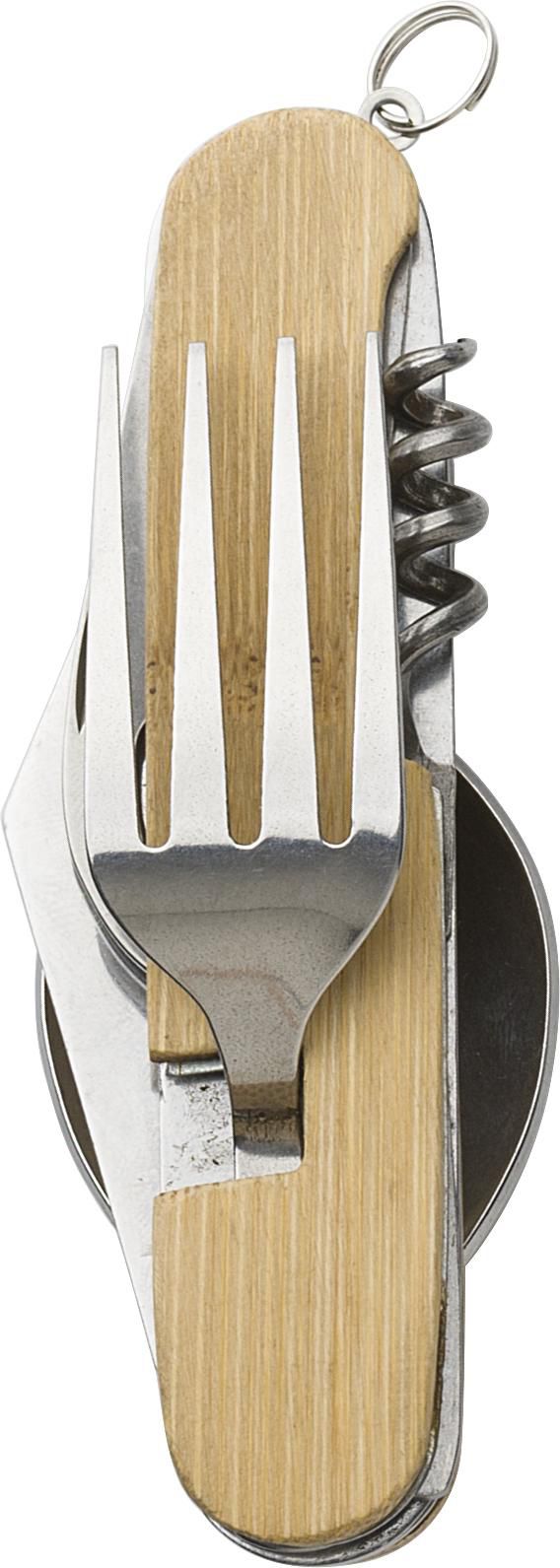 Bamboo multifunctional cutlery set Ainsley