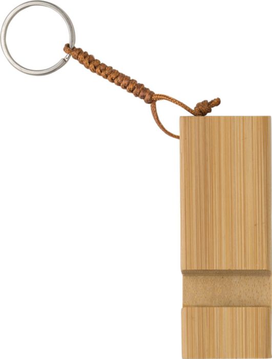 Bamboo key chain phone stand Kian