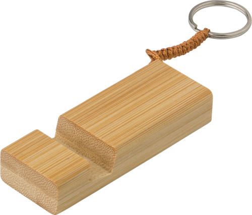 Bamboo key chain phone stand Kian