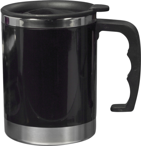 Stainless steel and AS double walled mug Gabi