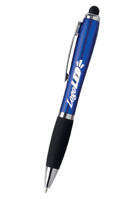 BLUE PLASTIC PEN LOGOLED