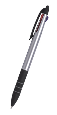 SILVER PLASTIC PEN TRICO