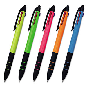 PLASTIC PEN TRIKOF 5 ASSORTED COLORS