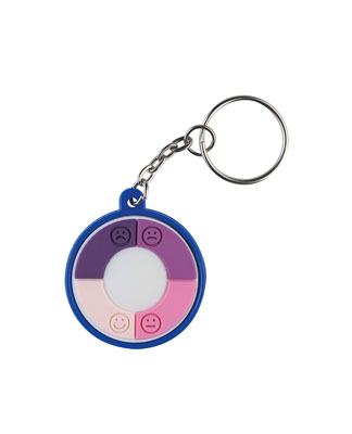 BLUE UV METTER KEYRING LEVEL