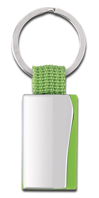 GREEN METALLIC KEY RING BISBI