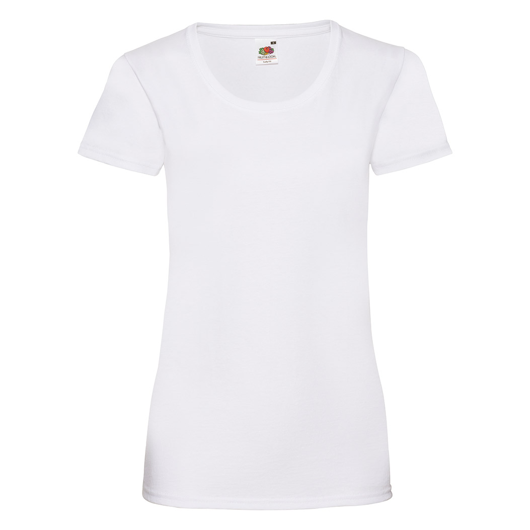 100% COTTON SHORT-SLEEVED T-SHIRT VALUE WHITE WOMAN- L