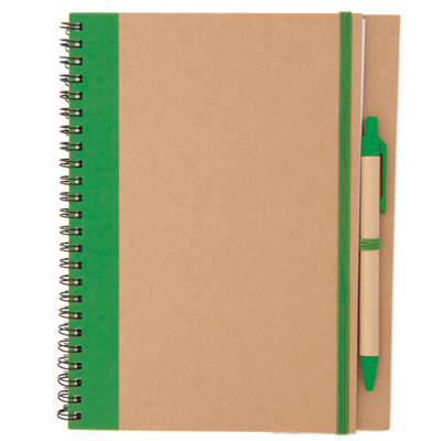 GREEN NOTEBOOK NOTEPAD DETOX