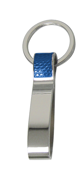 BLUE METALLIC KEY RING LAZE