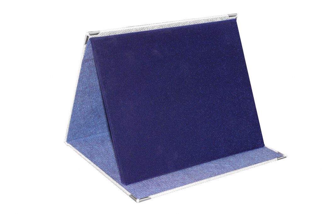 ASTUCCIO PORTATARGA ARGENTO BLU  23X18CM