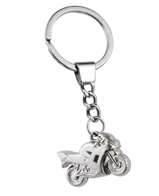 KEYCHAIN MOTORBIKE SATIN POLISHED-NO BOX