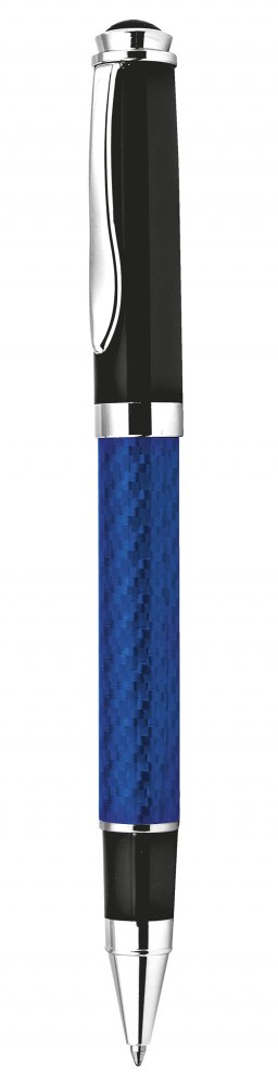 ROLLERBALL PEN METAL and GLASS FIBER BLU