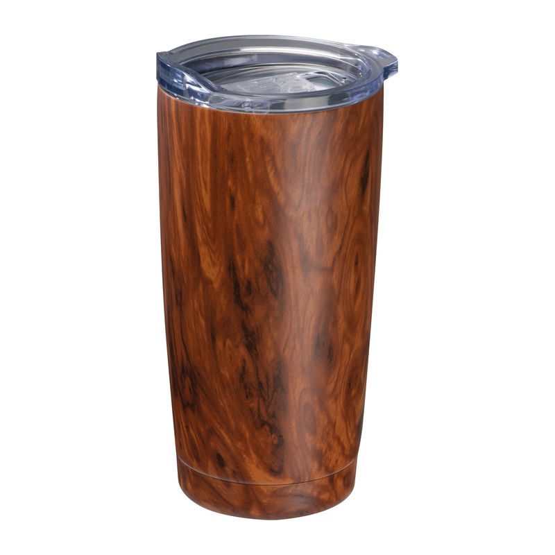 Stainless steel mug with wooden look Costa Rica 55