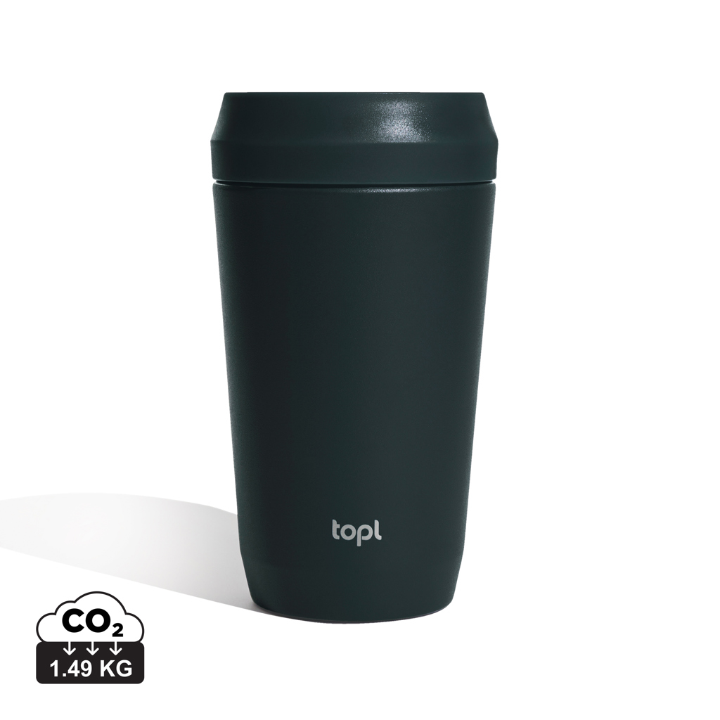 Topl Recycled Steel To Go Tumbler Patented 360 Lid 354ml