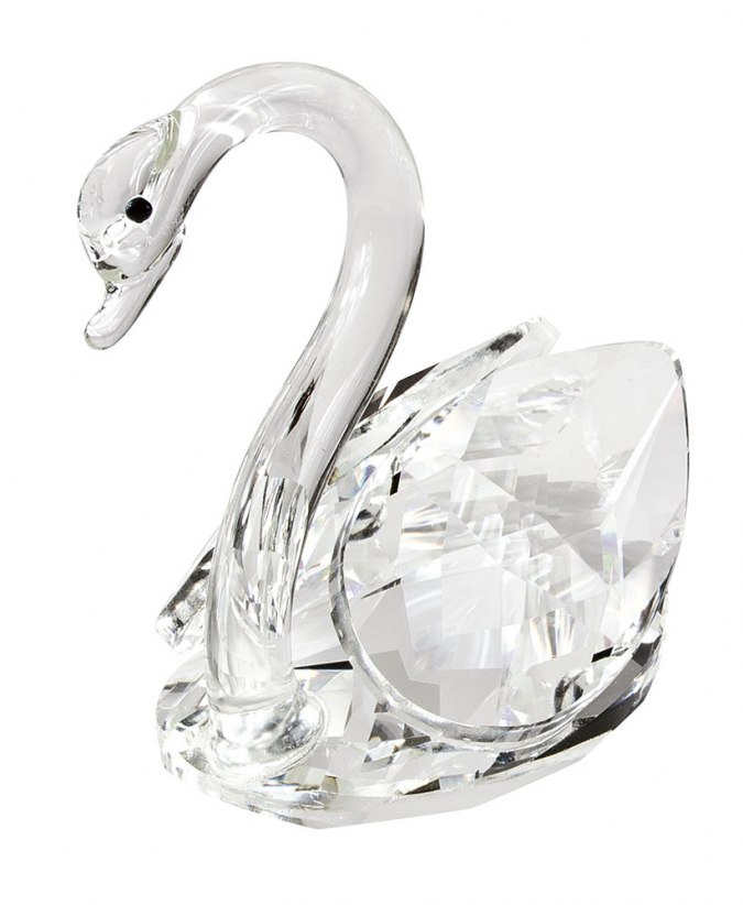 GLASS SWAN cm 9 - NO BOX