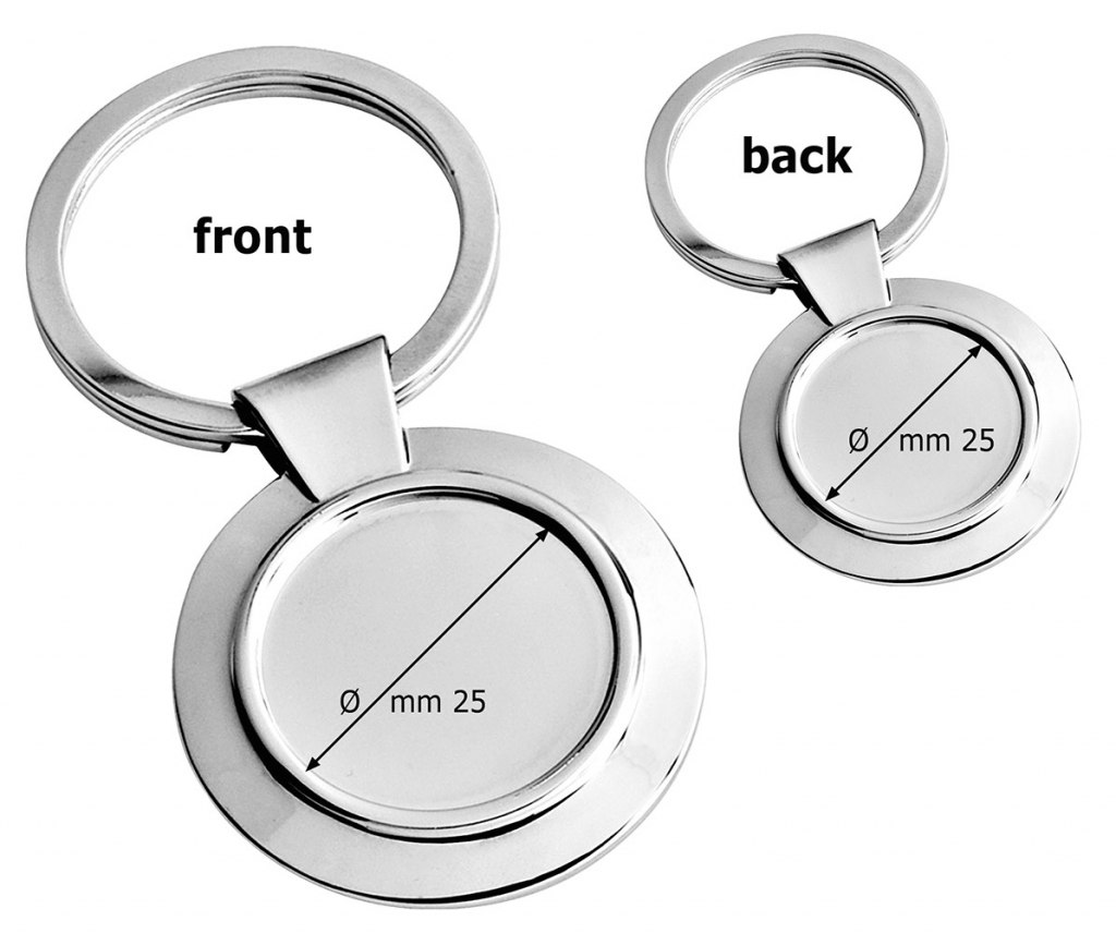 KEY CHAIN DOUBLE HOLLOW d=25 mm - no box