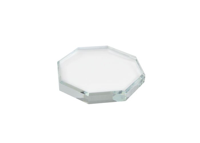 PAPER WEIGHT OCTAGONAL GLASS 120x120x19