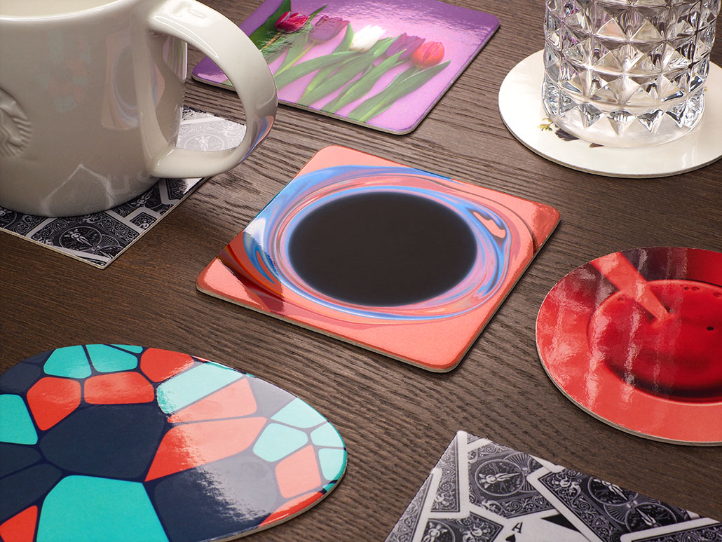 Printed paper coaster