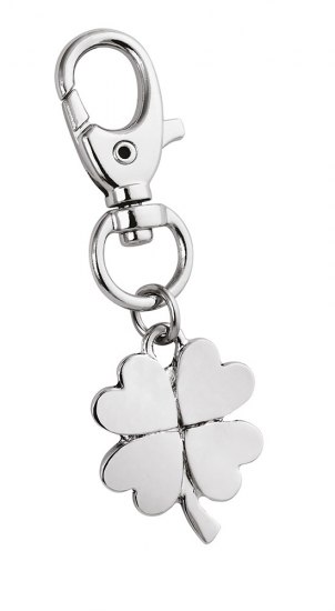 KEYCHAIN FOUR-LEAF CLOVER CARABINER