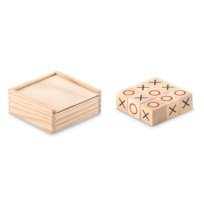 Wooden tic tac toe