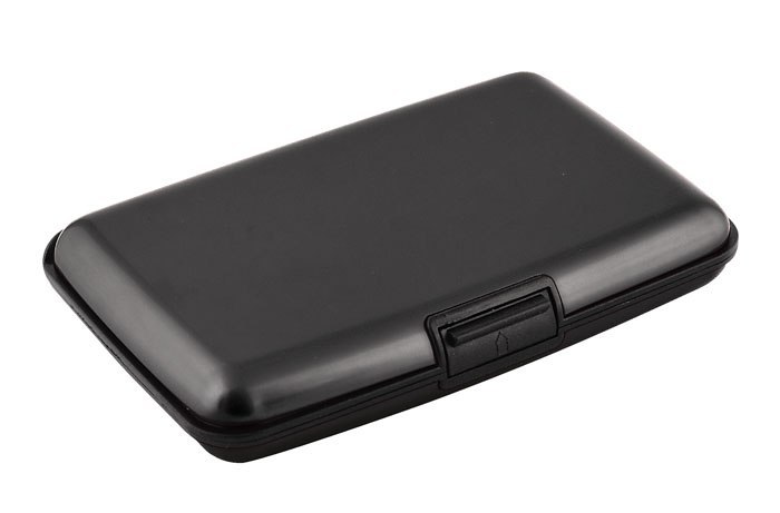 BUSINESS CARD HOLDER ALUMINIUM BLACK