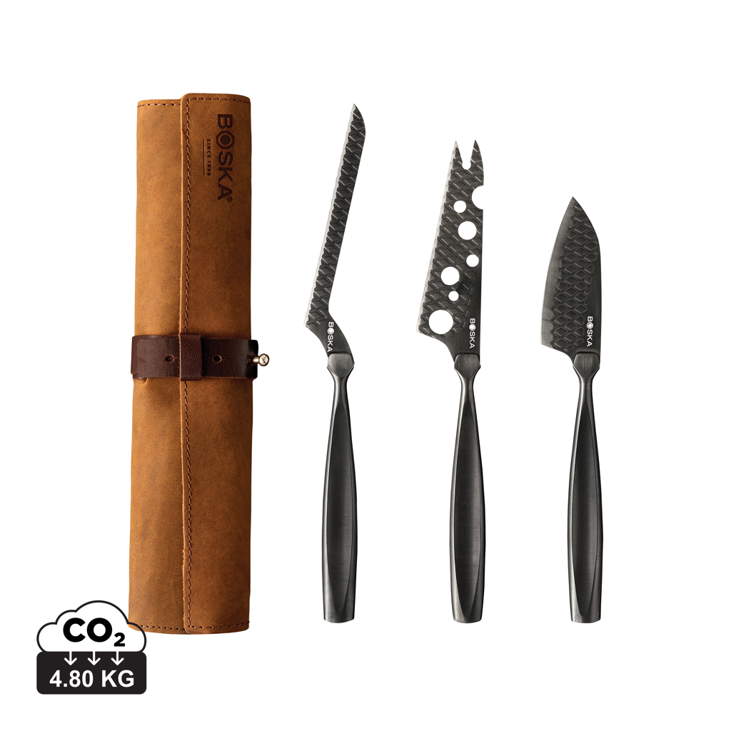 BOSKA Cheese Knife Set Monaco+ Black