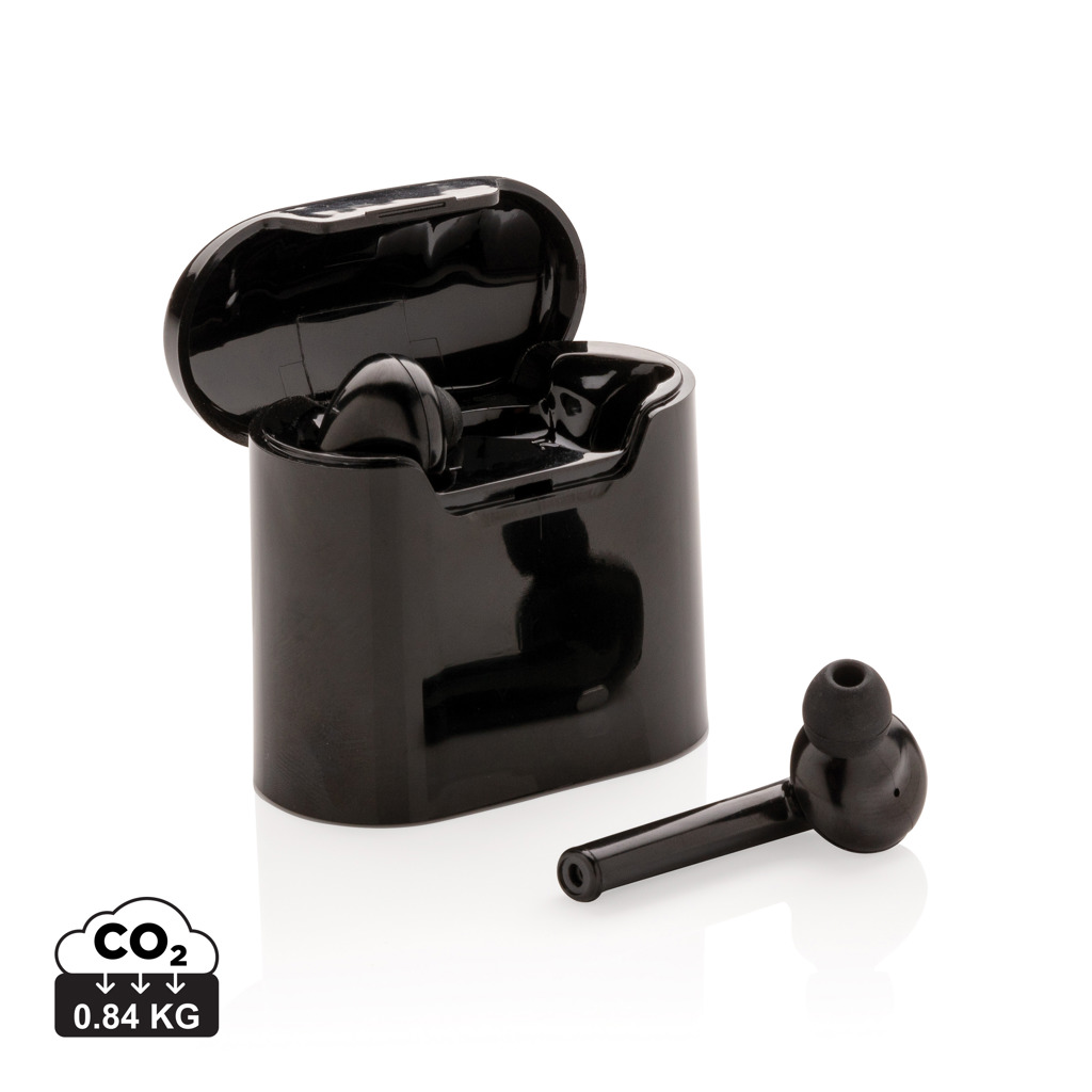 Liberty wireless earbuds in charging case