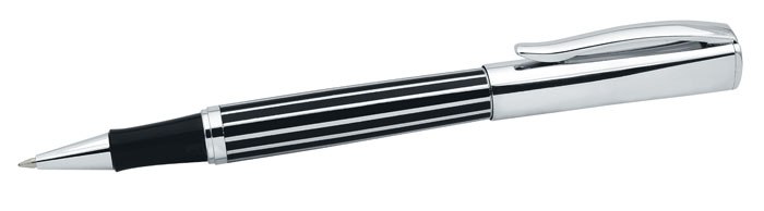 ROLLERBALL PEN CHROMED STRIPES