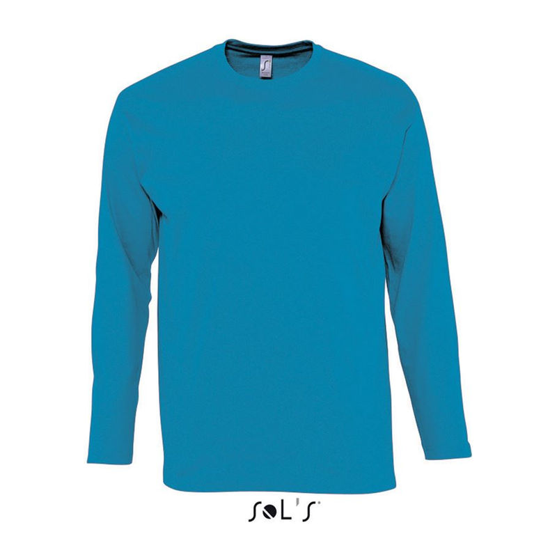 SOL'S MONARCH - MEN'S ROUND COLLAR LONG SLEEVE T-S