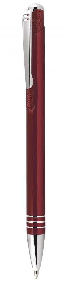 BALL PEN ALUMINIUM BURGUNDY