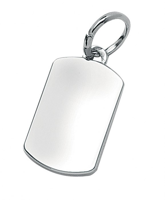 PLATED CHARM RECTANGULAR - 13x21 mm