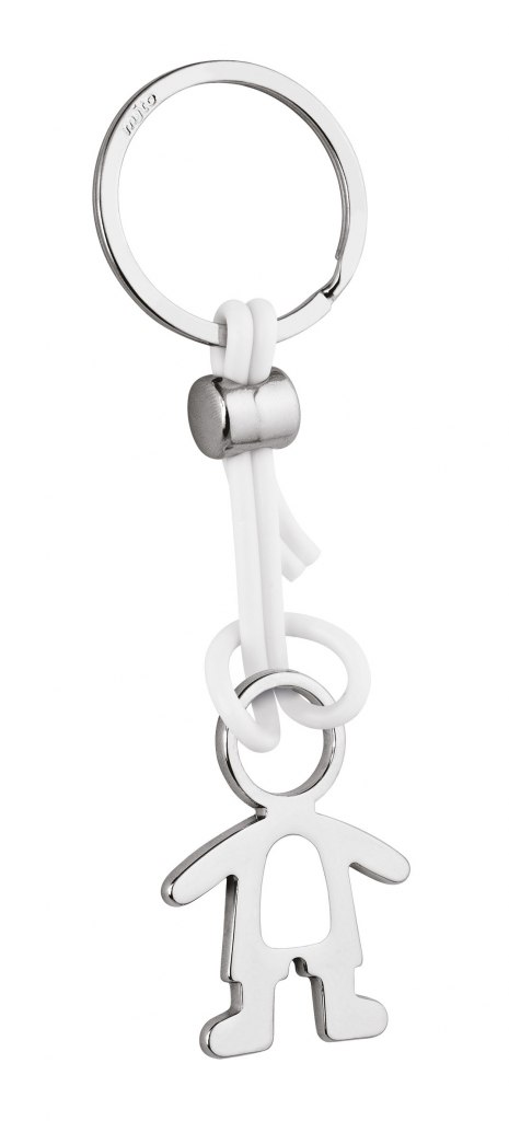 KEY RING LITTLE BOY PVC WHITE - NO BOX