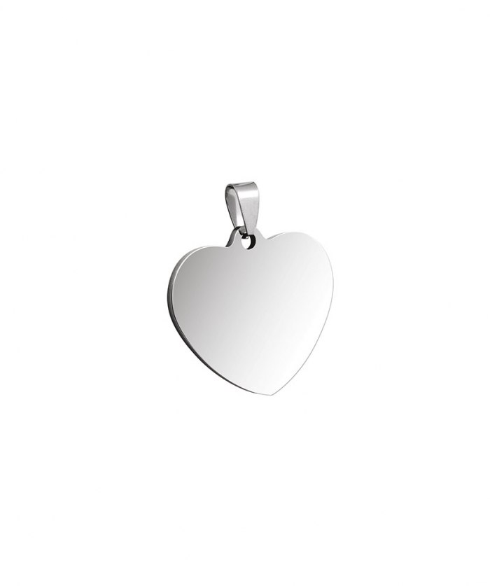 PENDANT STEEL HEART 14x15mm