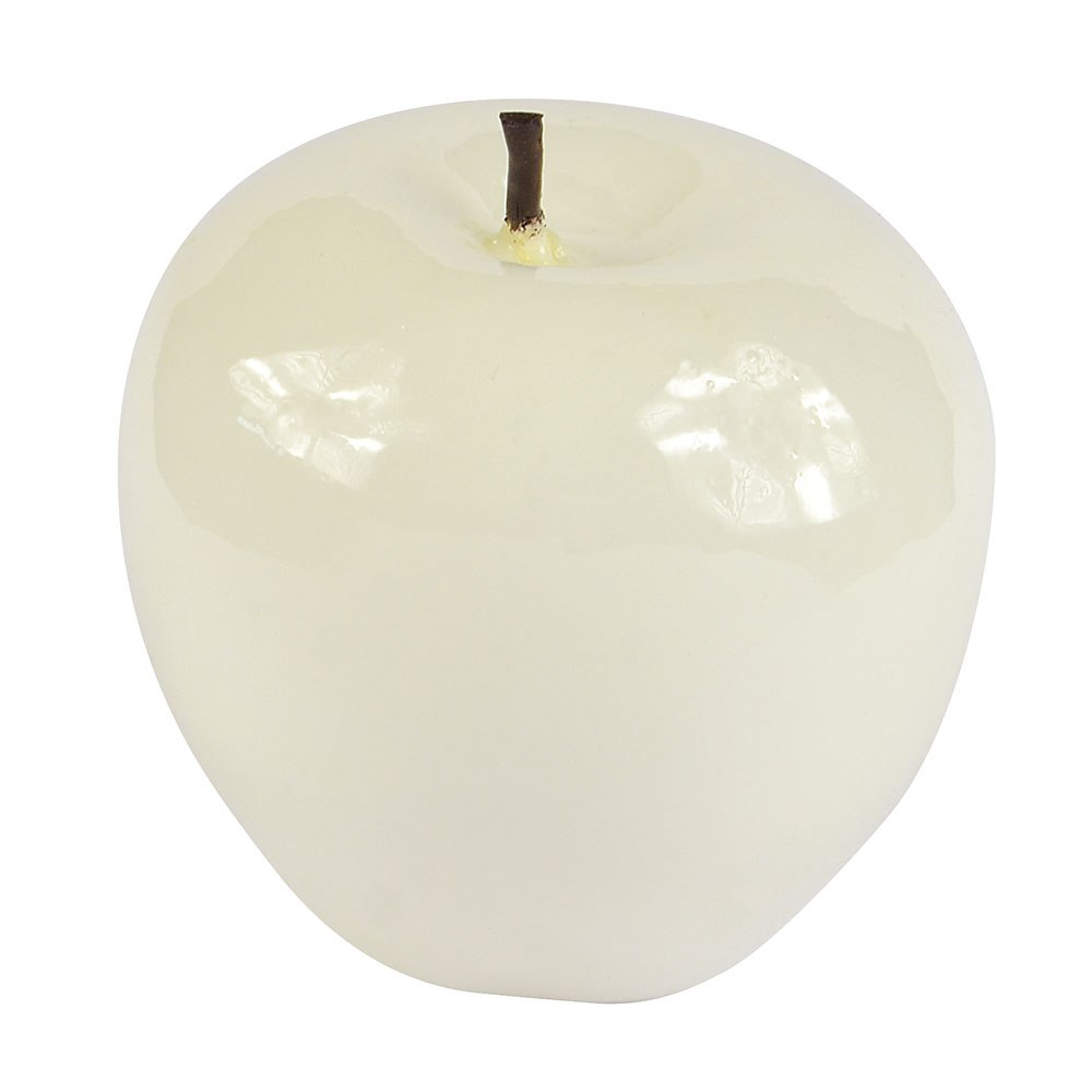 CANDLE WHITE APPLE SHINY