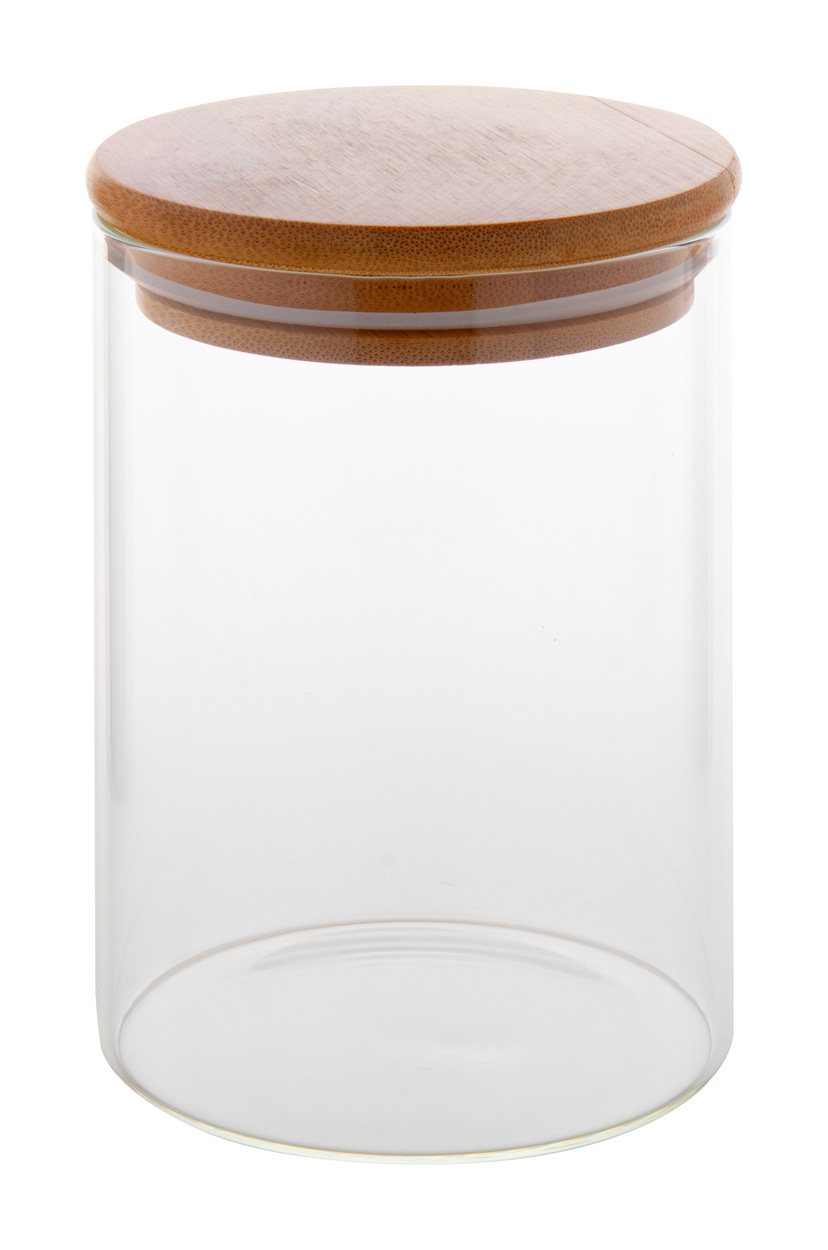 Momomi glass storage jar