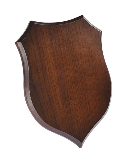 CREST SHIELD WALNUT NO BOX 180x250x15 mm