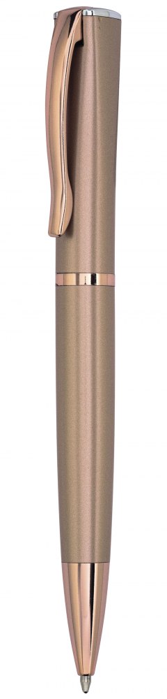 ROSE GOLD SATIN PEN WITH POLISHED PARTS