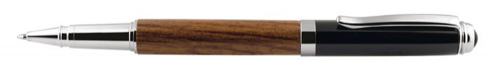 ROLLERBALL PEN  WOOD AND METAL BLACK